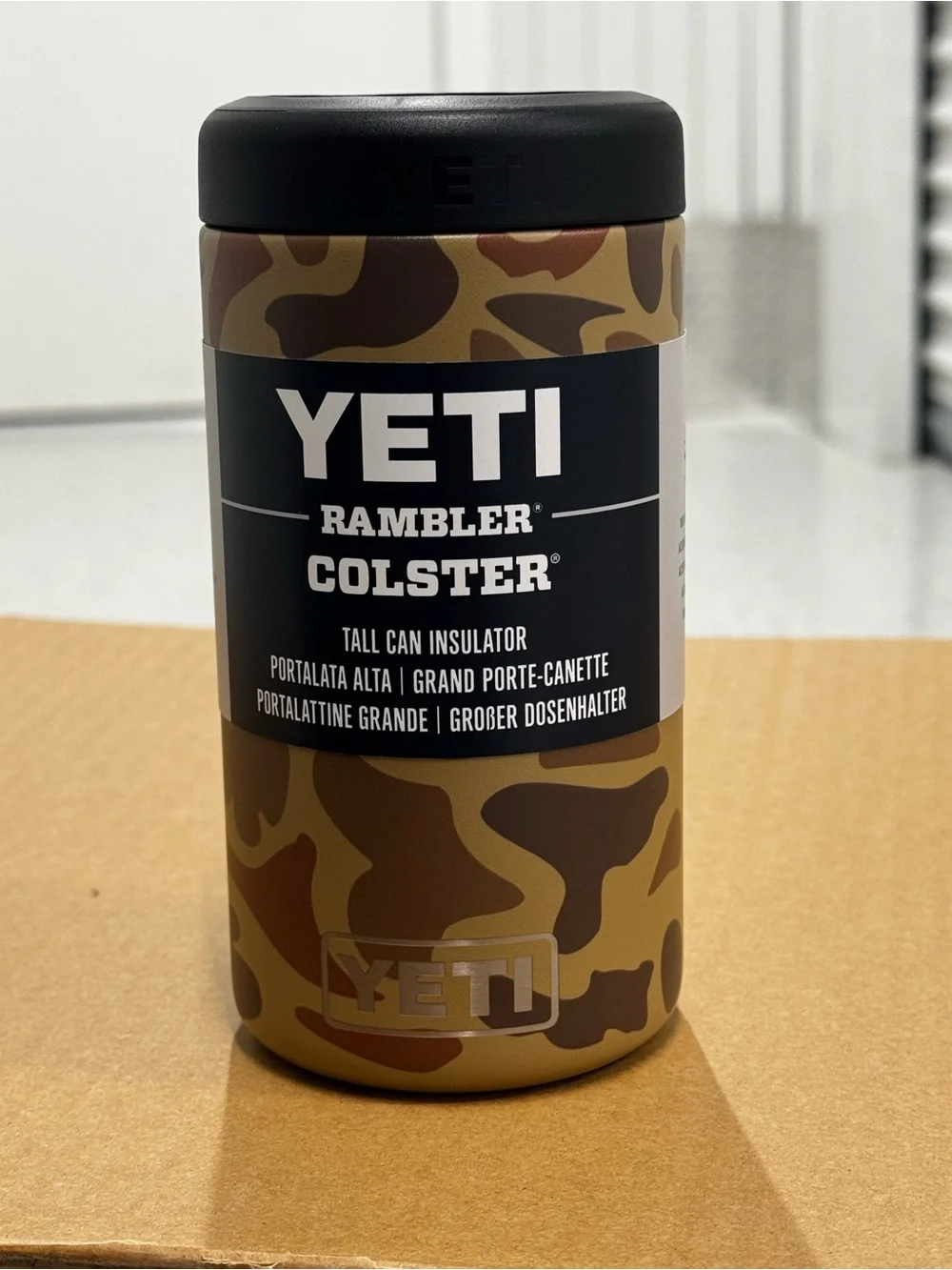 Yeti Rambler Colster 16oz Tall Can Insulator Wetlands Camo | New